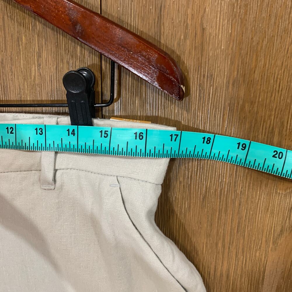 NWT Abercrombie & Fitch 100% Linen Wide Leg Trouser Pants Size 10 - Picture 8 of 10